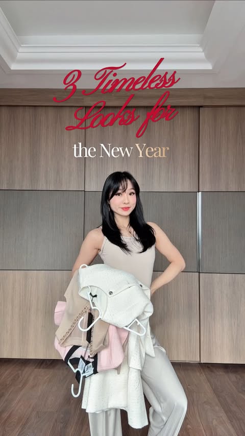 Instagram post by @vdness for Saturday Club. Caption reads: [...] looks for lunar new year ❤️🧧 @saturdayclub....