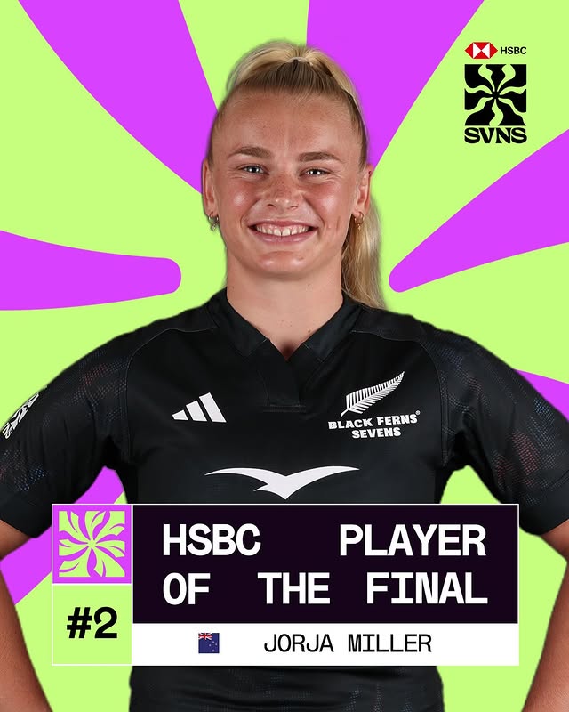 Instagram post by @jorjamillerrrr for HSBC. Caption reads: [...] to finish 💪 @jorjamillerrrr is your....
