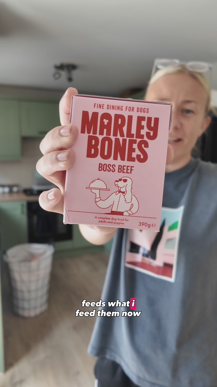 Instagram post by @beth.pabs.frank for Marleybones. Caption reads: Best move I’ve ever made > @marleybonesdogdining....