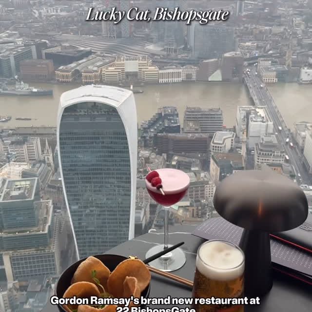 Instagram post by @boopfoodie for Lucky Cat. Caption reads: [...] restaurant? ⤵️ This is the brand new Lucky....