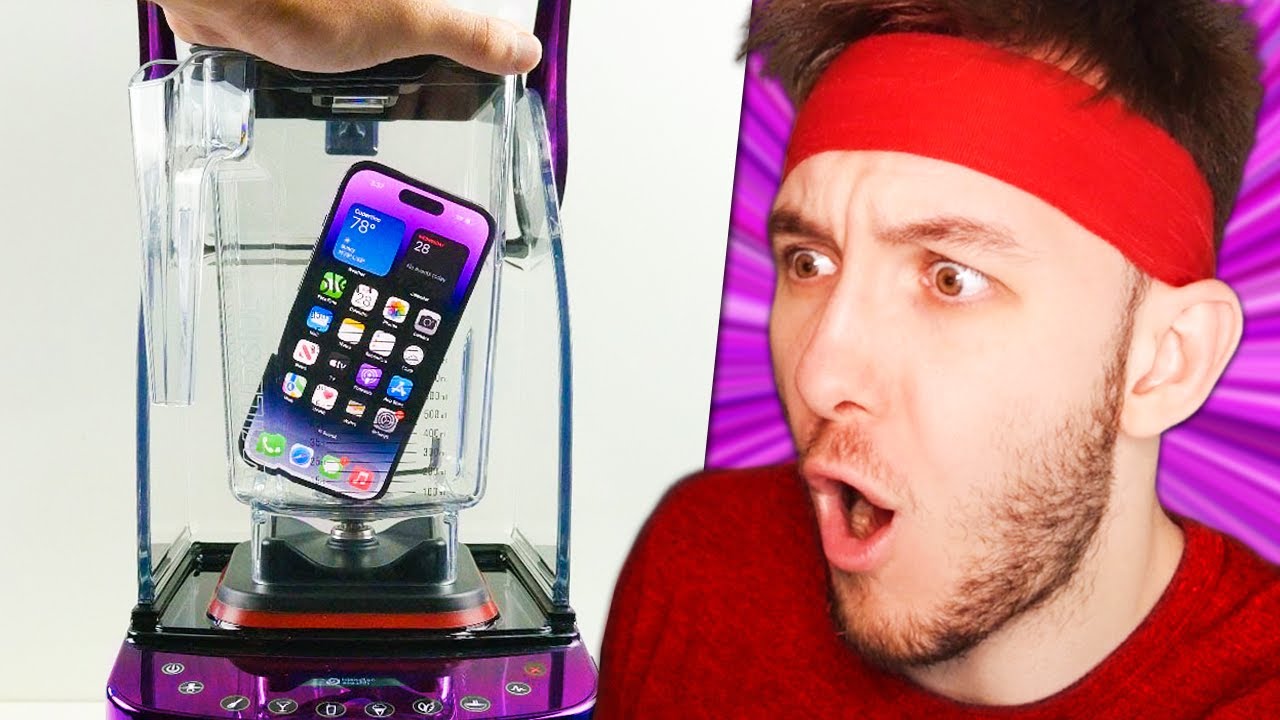 YouTube post by @HouseBoxCZ for Mobilfox. Caption reads: Iphone v MIXÉRU?! 💥.