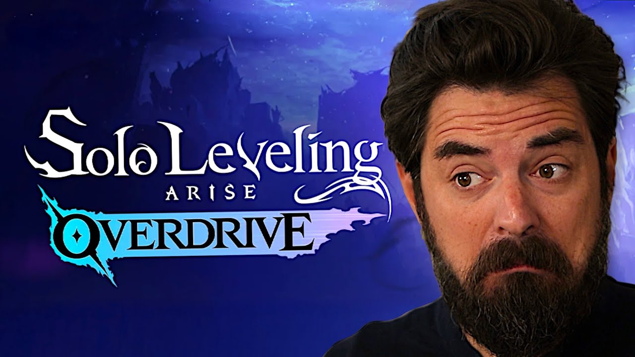 YouTube post by @ForceGamingYT for Shop Titans. Caption reads: Solo Leveling: ARISE OVERDRIVE Isn't What I....