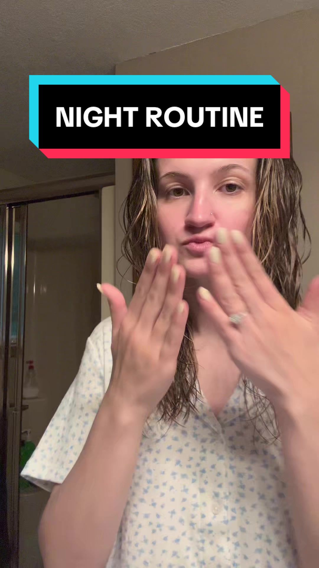 TikTok post by @l_ilyyyy for Dr Brandt Skincare. Caption reads: Get ready for bed with me! Product Brands: @byoma ....