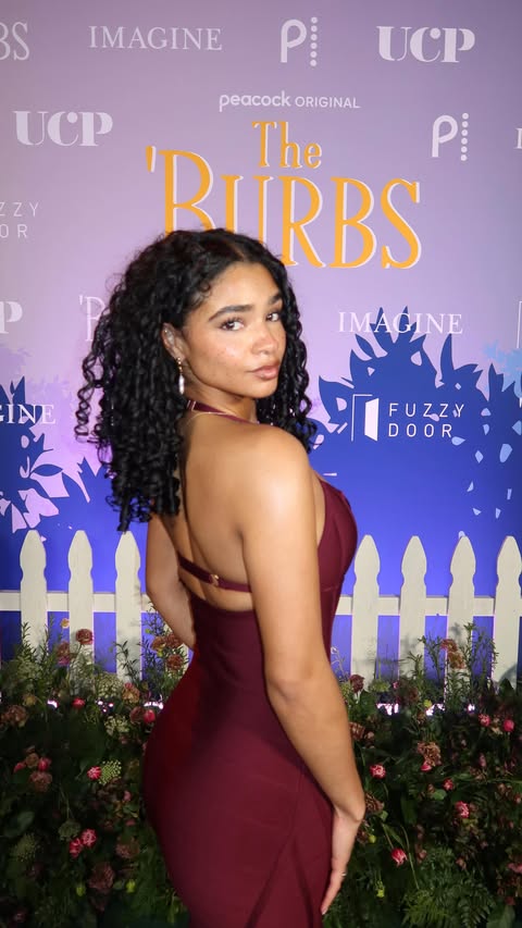 Instagram post by @aiyanaasucena for Peacock. Caption reads: Suburban drama loading.. @peacock @stellarosa....