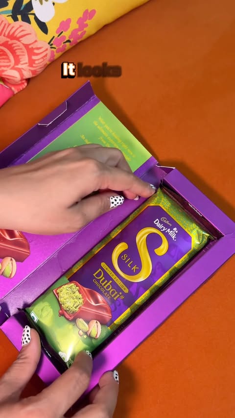 Instagram post by @rashmisinghal18 for Cadbury Dairy Milk. Caption reads: ​I finally got my hands on the viral Blinkit Dubai....