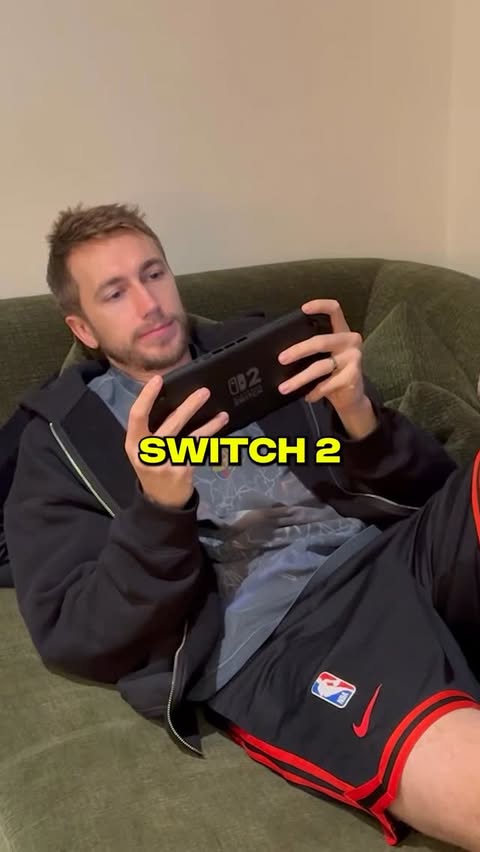 Instagram post by @miniminter for Nintendo. Caption reads: ad Playing Fortnite on a Nintendo Switch 2?! 😮....