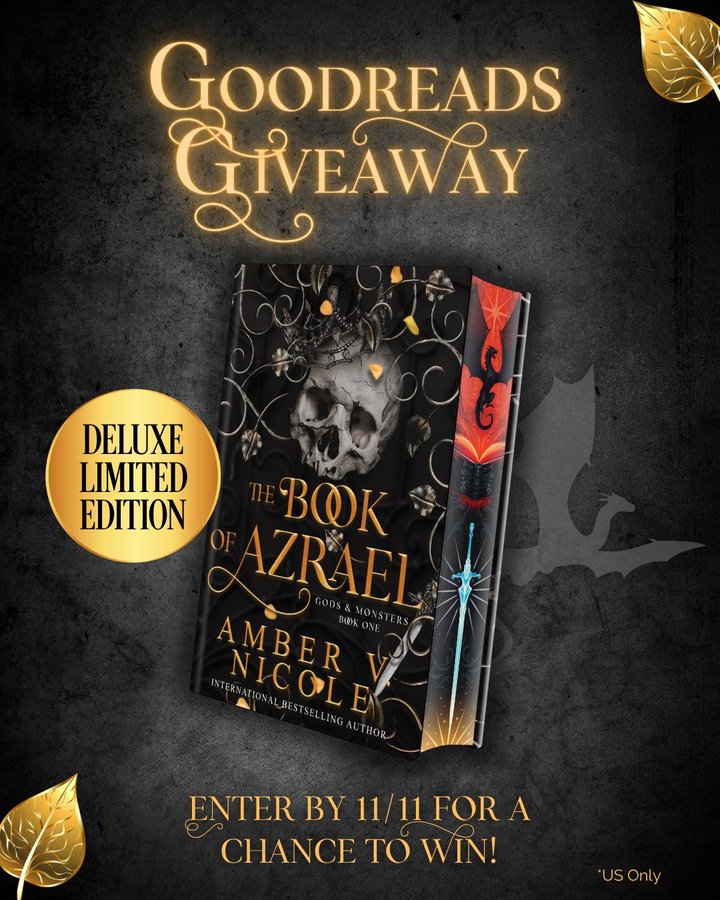 Instagram post by @amber.v.nicole for Kensington Books. Caption reads: Where it all began... 🔥

THE BOOK OF AZRAEL is....