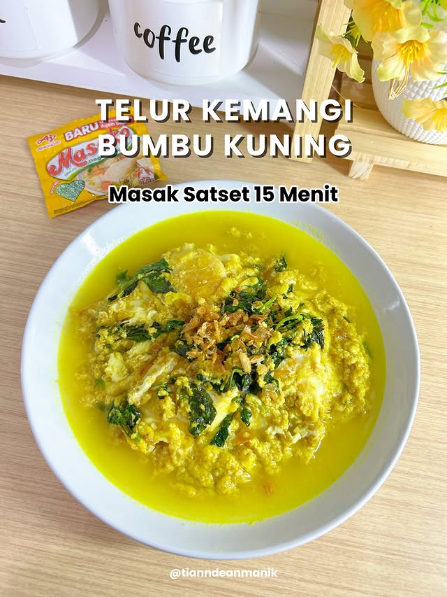 Instagram post by @tianndeanmanik for Masako. Caption reads: [...] bumbu kuning. Masaknya selalu pakai Masako....