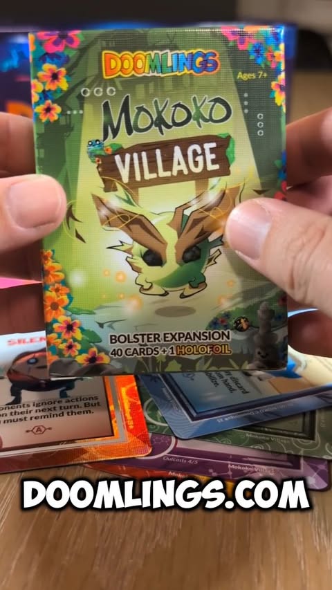 Instagram post by @abroadgame for Doomlings. Caption reads: [...] bolster pack of the year is here from....