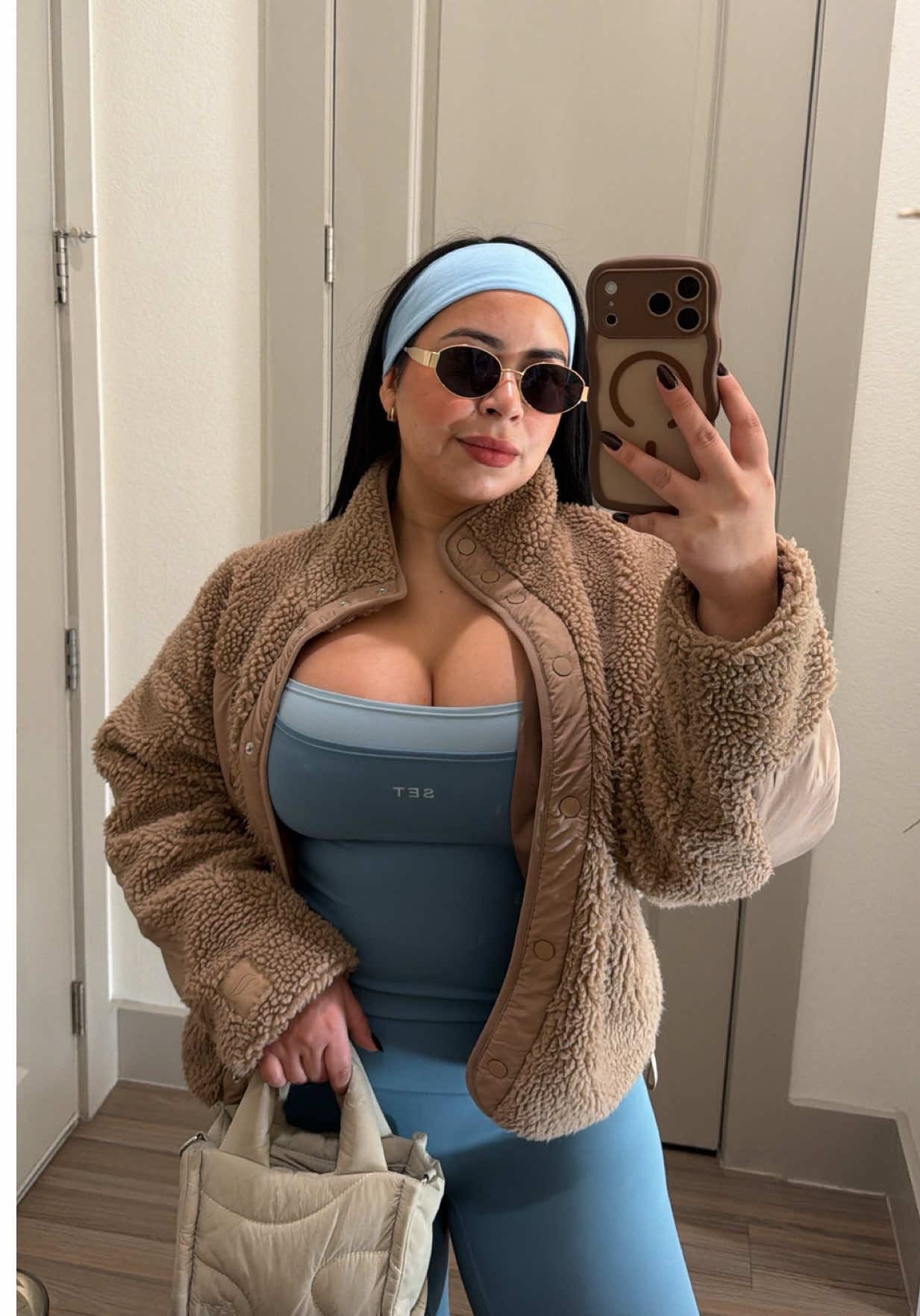 TikTok post by @paolachirinos8 for SET ACTIVE. Caption reads: [...] year? Outfit links on my shopmy Set....