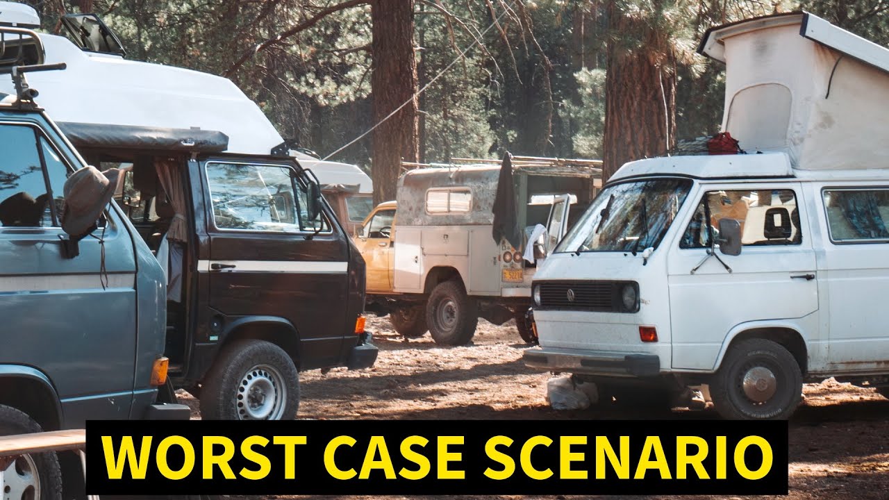 YouTube post by @Sebastianstonum for – ICECOFREEZER. Caption reads: I am Stranded | VanLife in Oregon.