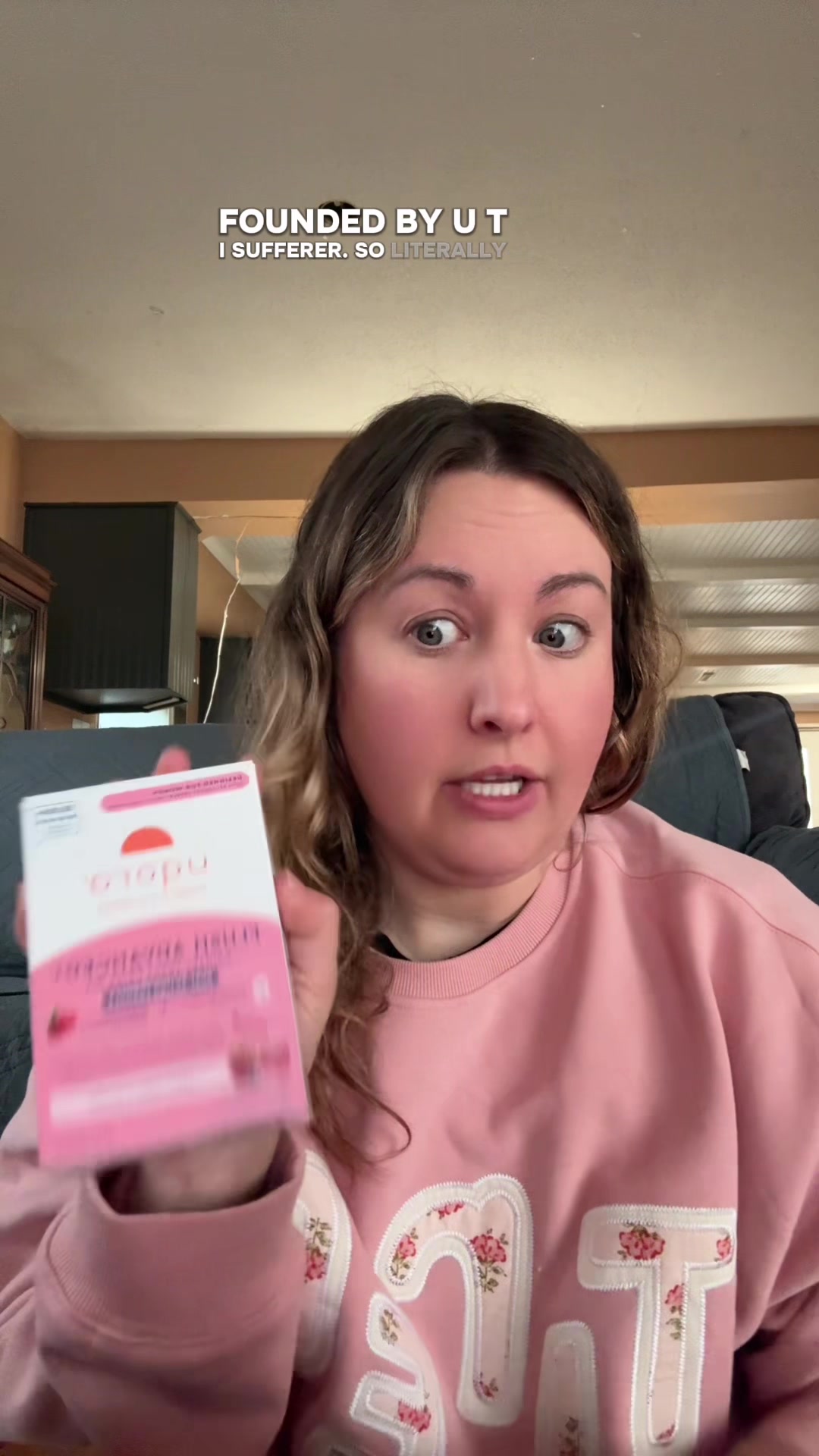 TikTok post by @melissaaamaeee for Uqora. Caption reads: [...] anything to get me to drink more water.....