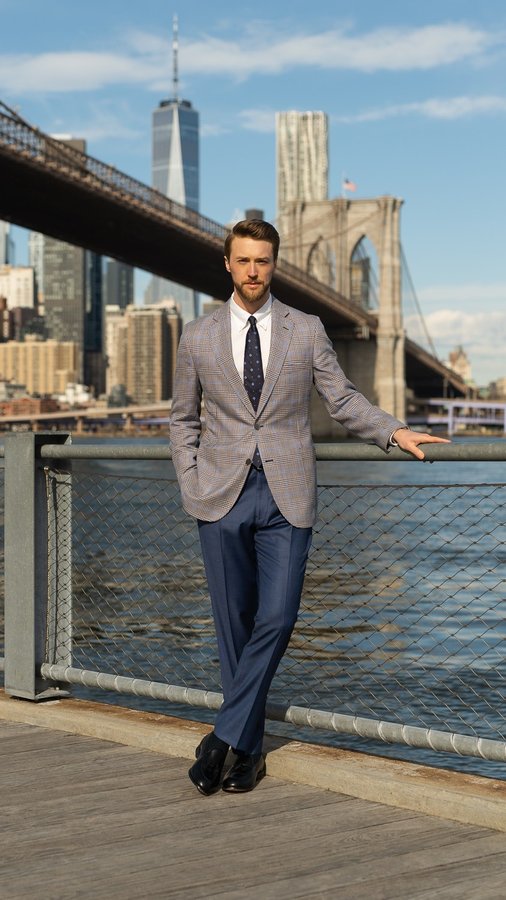 Instagram post by @benbrewster for Brooks Brothers. Caption reads: Let’s style “The World’s Most Imitated Shirt” aka....