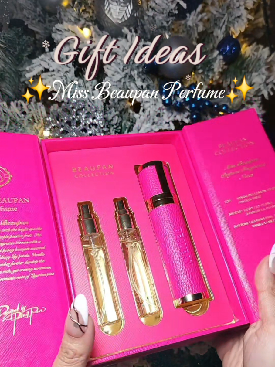 TikTok post by @elissa.90 for Beaupan USA. Caption reads: @Beaupan Miss Beaupan Perfume 💖✨️ #beaupan....