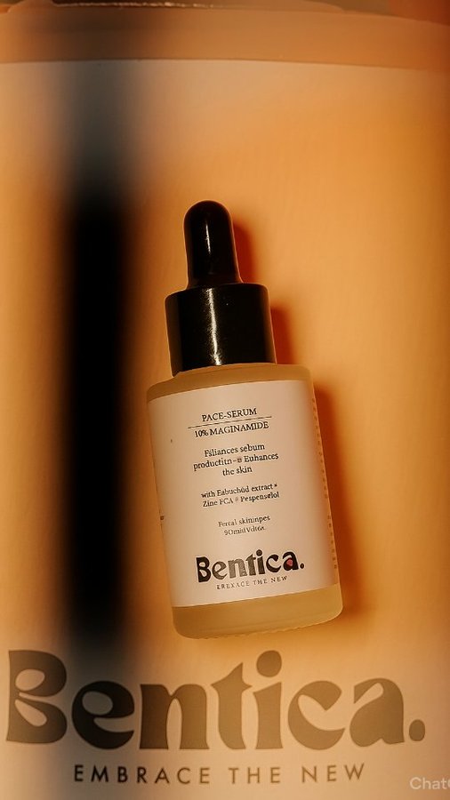 Instagram post by @_wittyaura_ for Bentica Skincare. Caption reads: ✨ Skincare that truly gets your skin ✨ Unboxing....