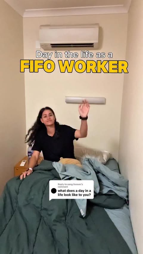 Instagram post by @tamika.taikato for Indeed. Caption reads: [...] a day in my life as a fifo worker 👍🏽.....