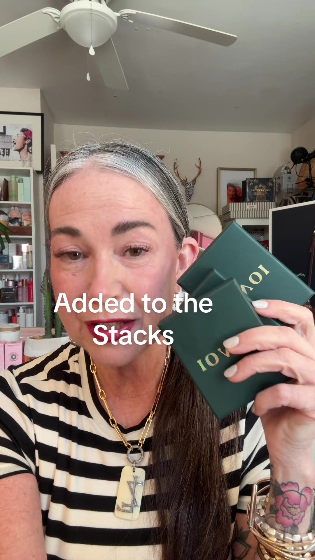 TikTok post by @aestheticaleestyled for Pavoi. Caption reads: @PAVOI added to the ring stacks  #rings #stacks....