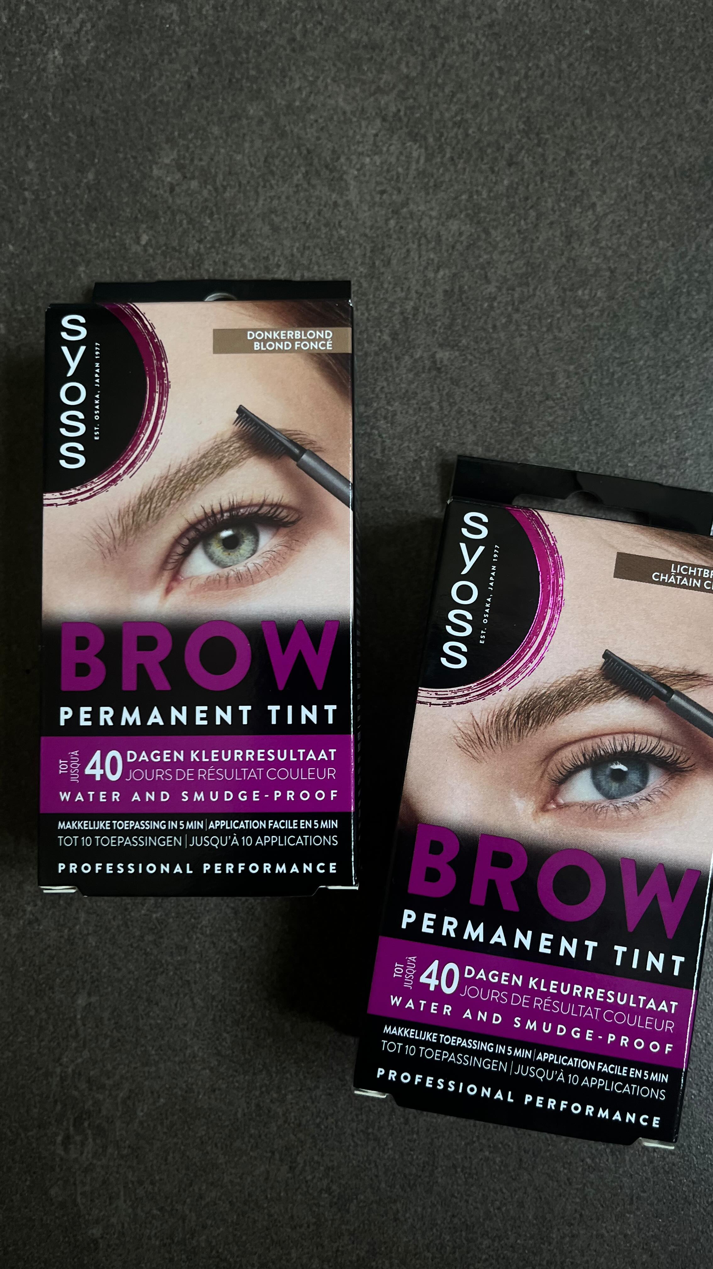 Instagram post by @lieseluwel for Syoss. Caption reads: advertentie ik heb al een paar jaar powderbrows en....