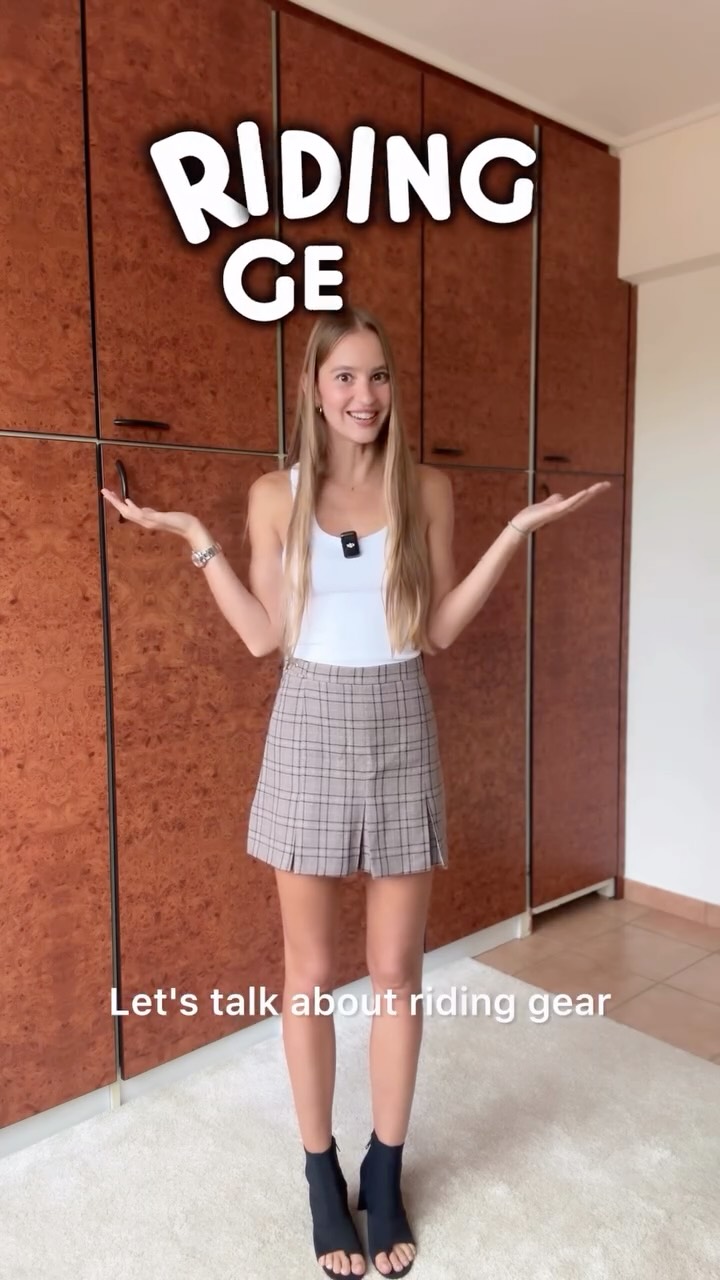 Instagram post by @dominika_rides for Alpinestars. Caption reads: Ladies, let’s talk about riding gear! 🏍️✨
Because....