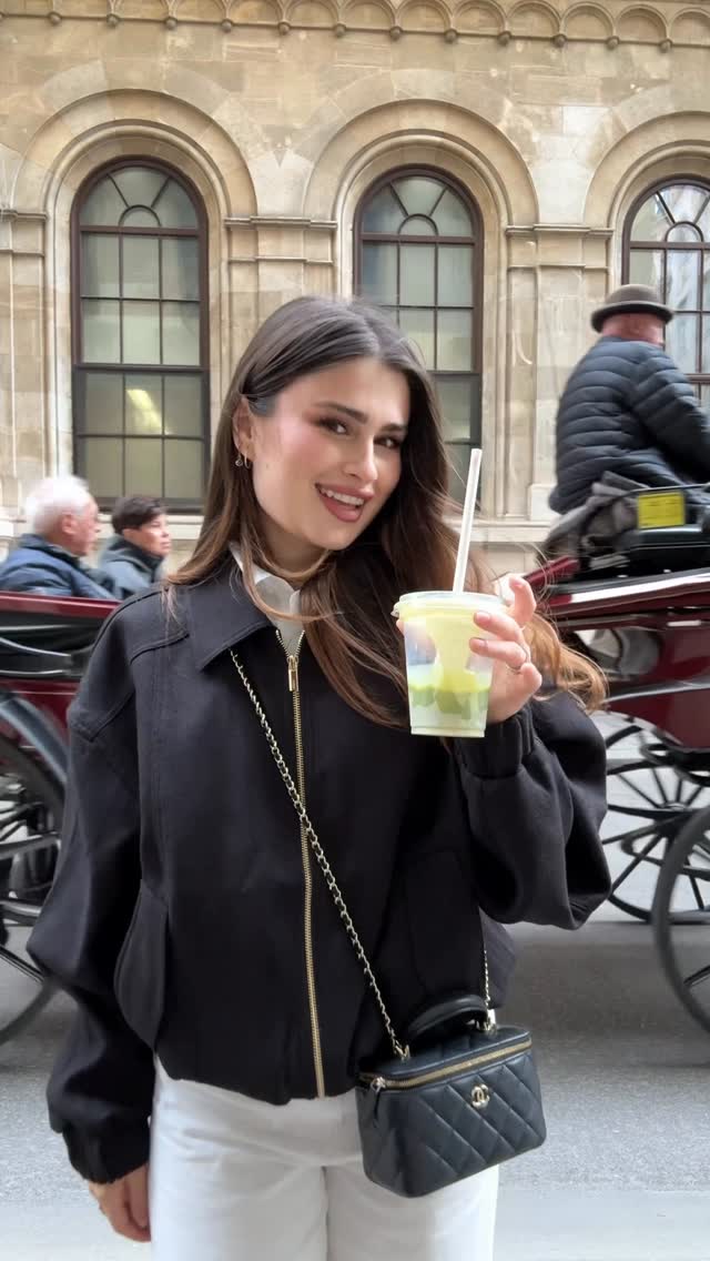 Instagram post by @reem_almajed7 for DISSH. Caption reads: jackett from @dissh 🖤 so in love.