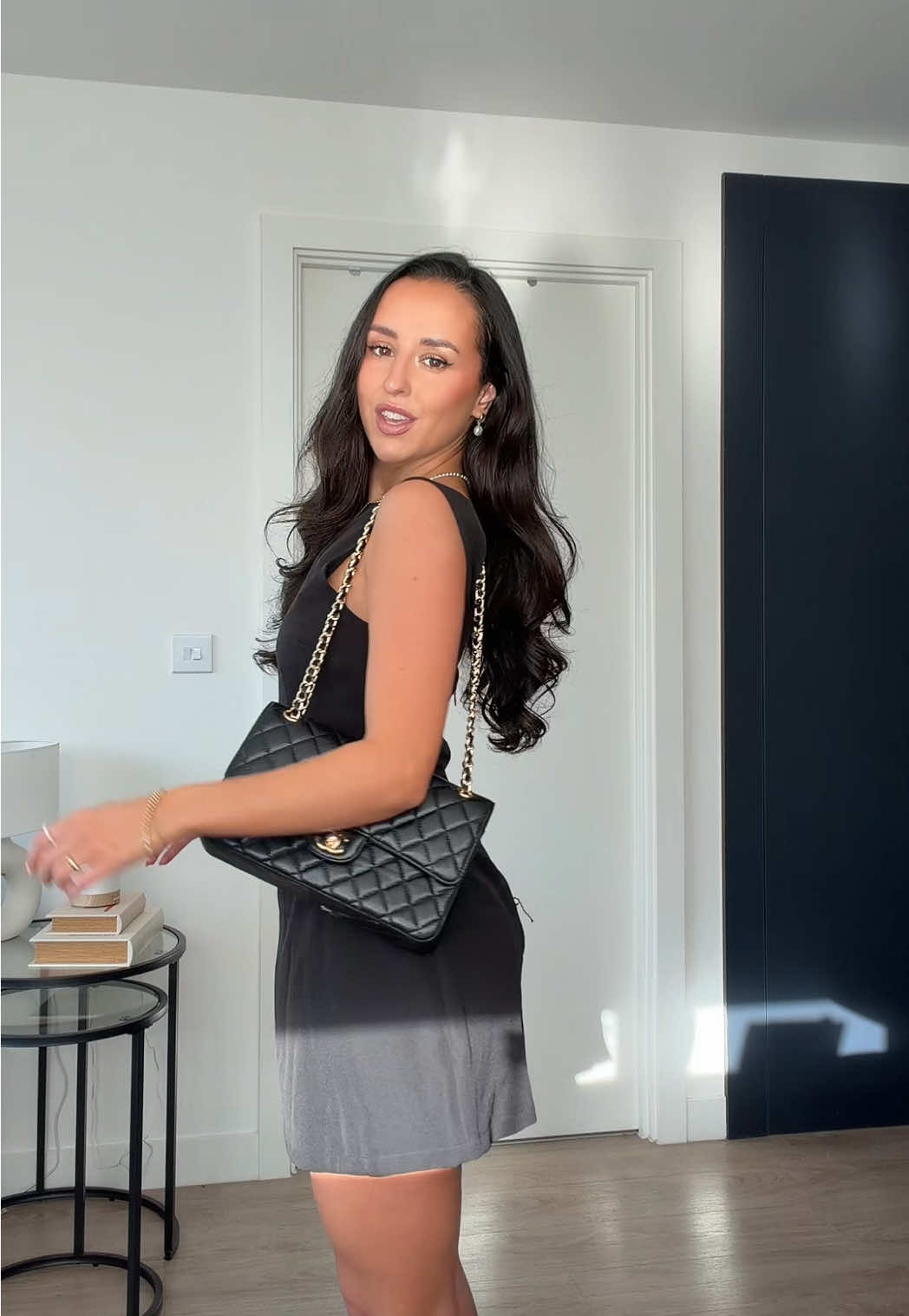 TikTok post by @katie.gri for PrettyLittleThing. Caption reads: today’s mood: lbd 🖤 @prettylittlething....