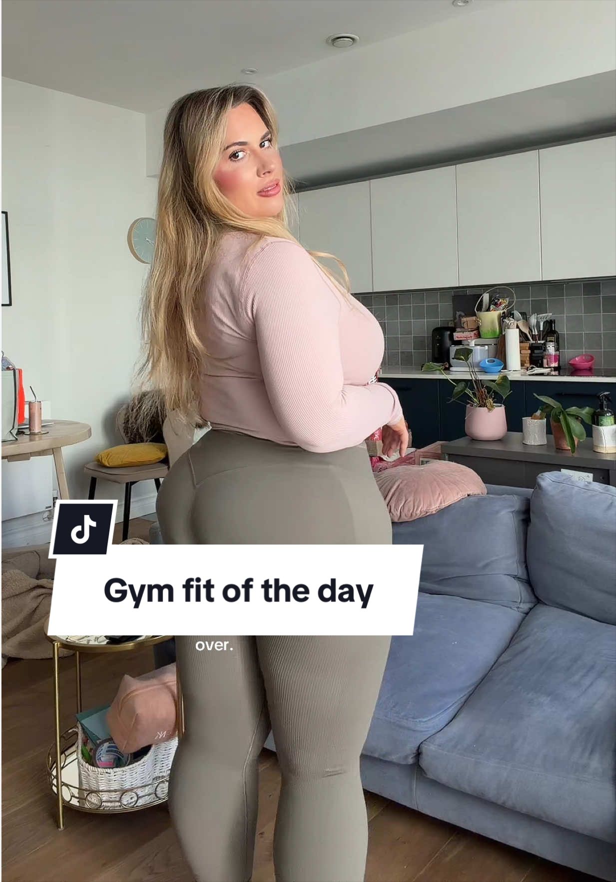 TikTok post by @burcibaci for GHOST® Energy. Caption reads: Every day is gym day 💪 @ghostenergyuk #gymfit....