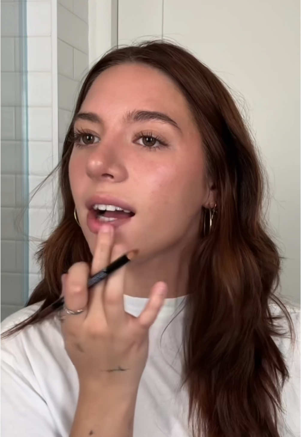 TikTok post by @mackenzieziegler for Saie hello. Caption reads: grwm for my birthday! 🥂 glowing thanks to @Saie....