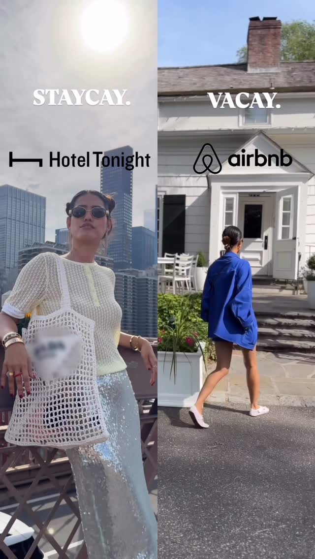 Instagram post by @ohn_mintyfresh for HotelTonight. Caption reads: #ad - Need a quick escape? Download the....