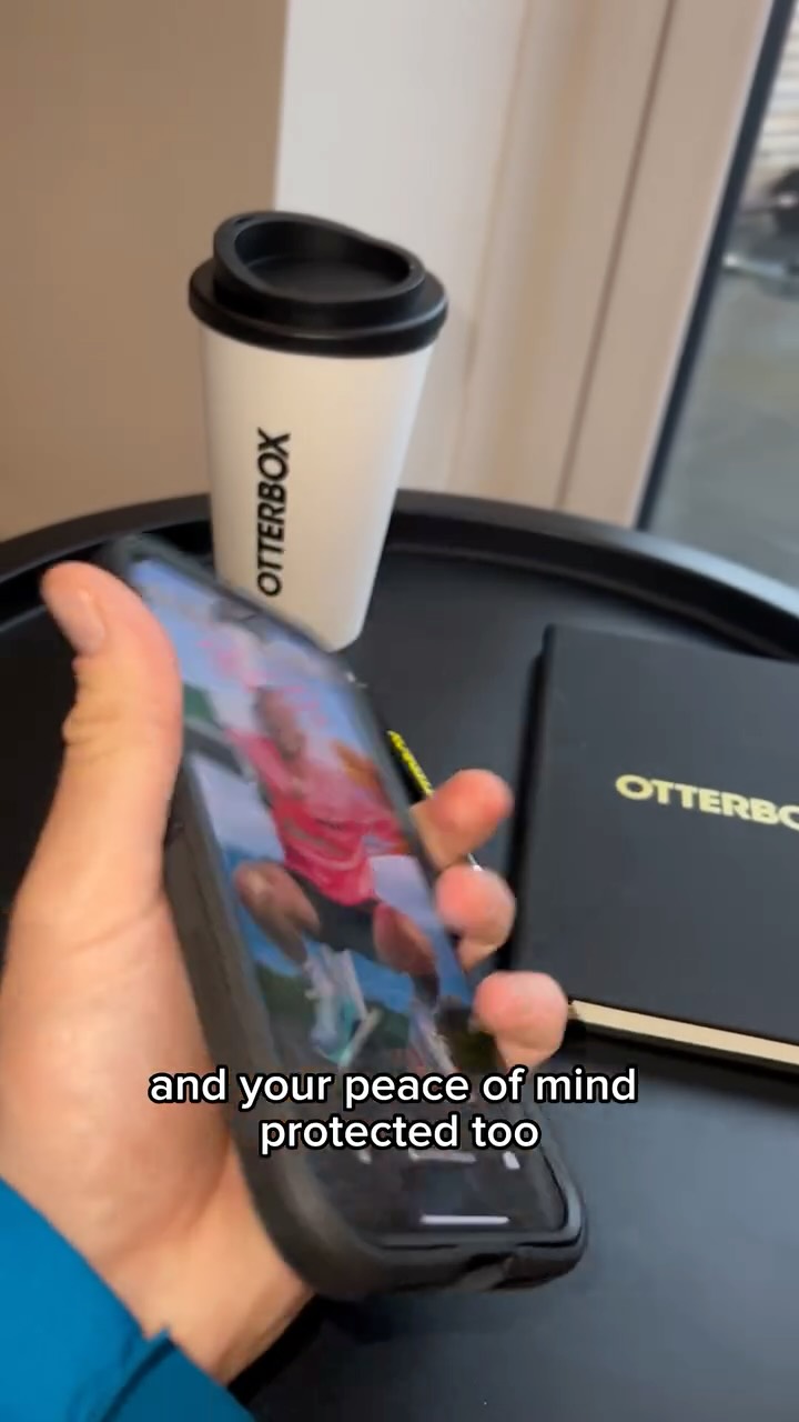 Instagram post by @getbetterwithchris for OtterBox. Caption reads: [...] for whatever life throws at you. The....
