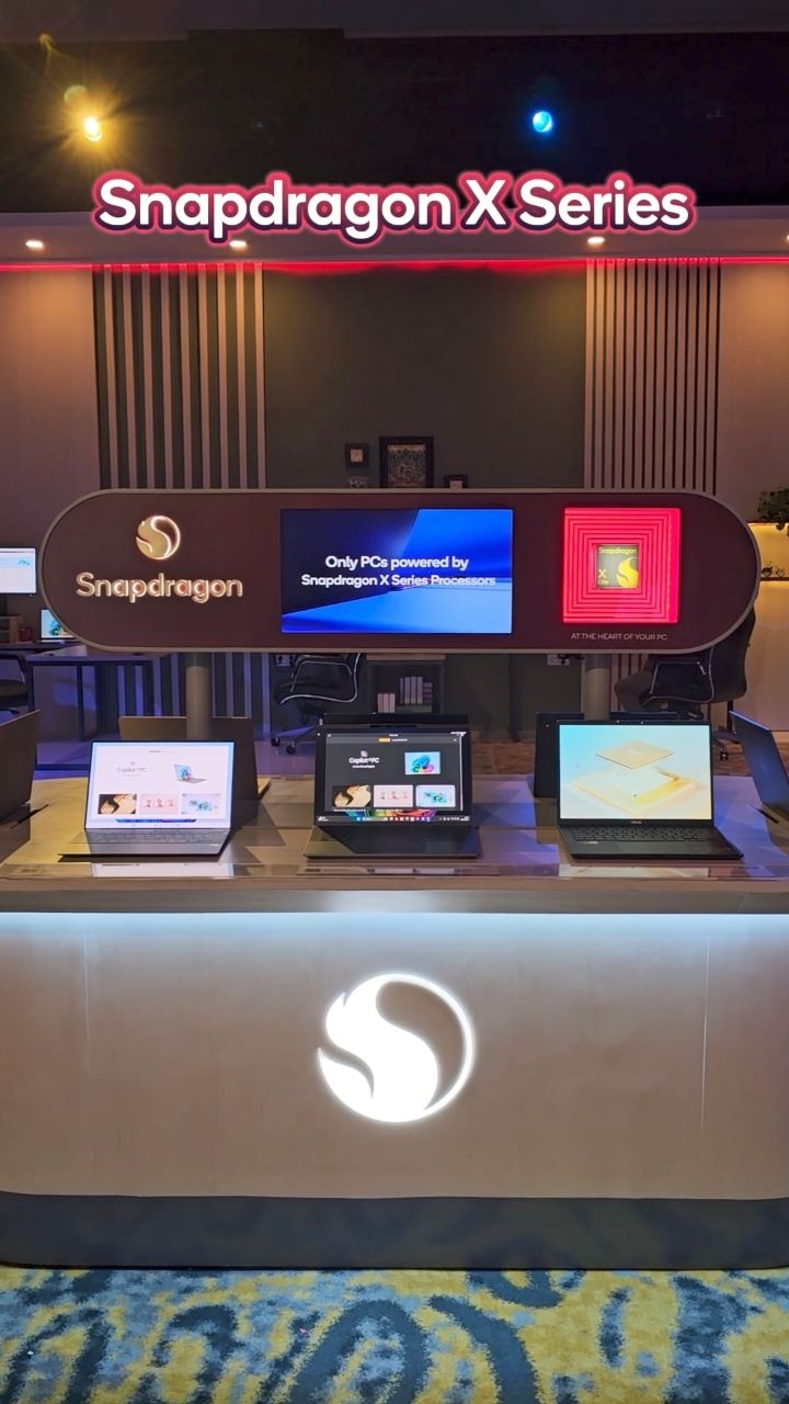 Instagram post by @snapdragon_id for Qualcomm. Caption reads: Minsider mau berbagi keseruan di....