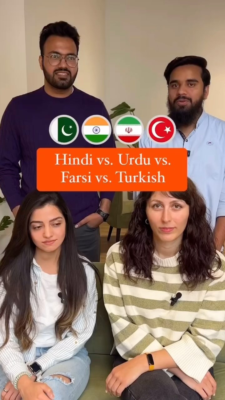 Instagram post by @vogical for Babbel. Caption reads: Comparing Indo-European languages: Hindi 🇮🇳 vs.....