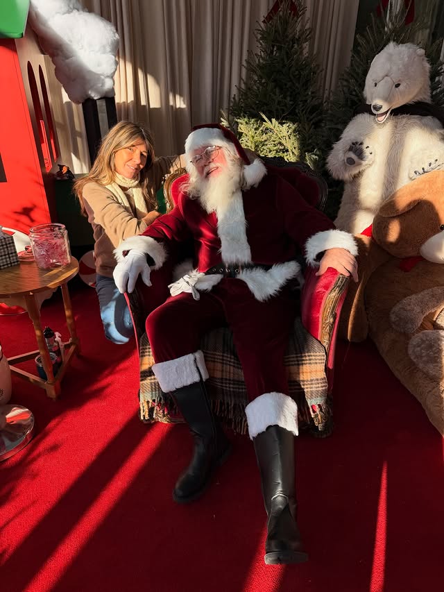 Instagram post by @ninagarcia for J.Crew. Caption reads: Snow-dusted Central Park, a Santa sighting, and a....