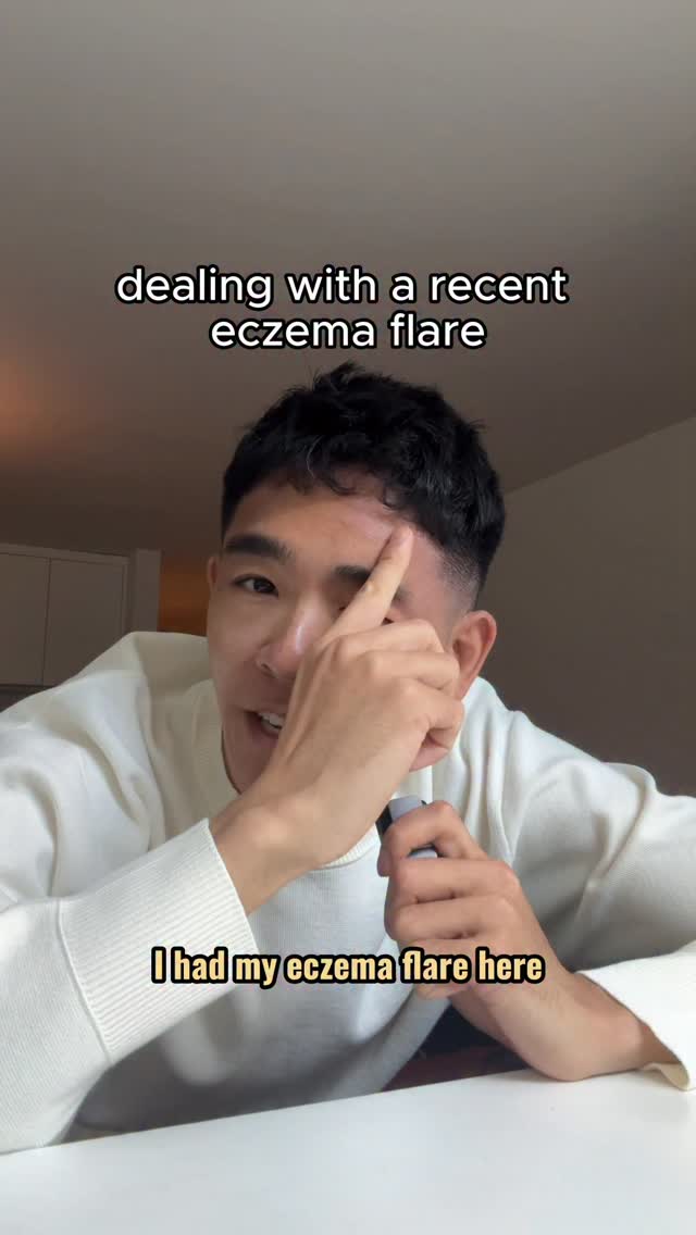 Instagram post by @andrewpolo_ for O’Keeffe’s Company. Caption reads: It’s tough managing eczema flares, but....