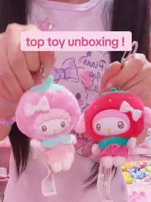 TikTok post by @curestrawberry for TOPTOY US SHOP. Caption reads: [...] ! but for now im a fruity girl ! @TOPTOY US....