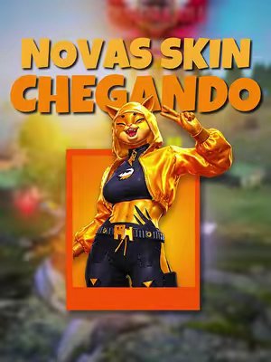 TikTok post by @yetra_ for Garena Free Fire IT. Caption reads: Várias skins chegando 🙀🐶 #FreeFire....