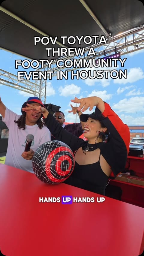 Instagram post by @janellafstyle for Toyota. Caption reads: outside with @toyotalatino in Houston....