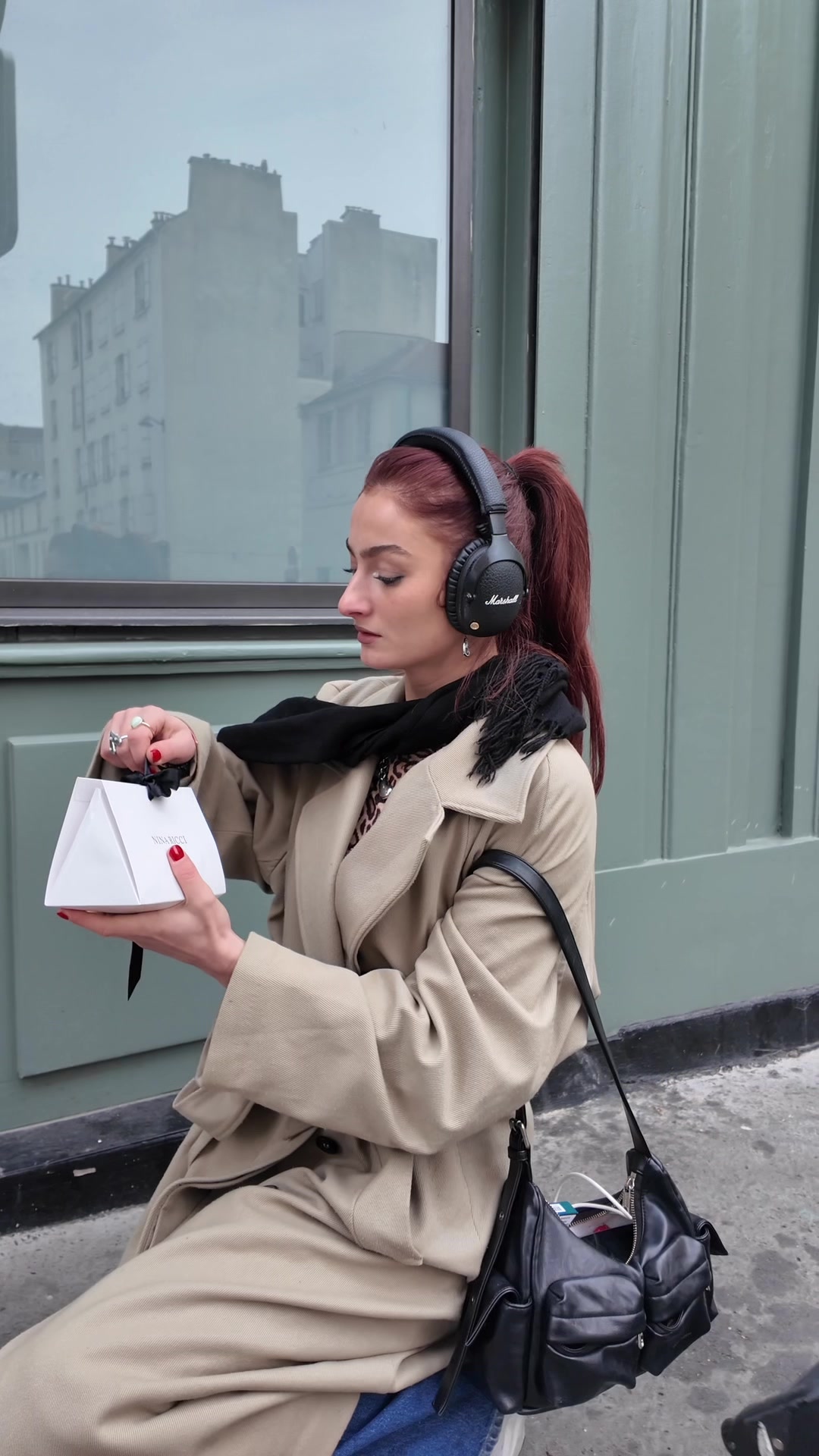 TikTok post by @giu.cst for NINA RICCI. Caption reads: @Nina Ricci (produit offert).