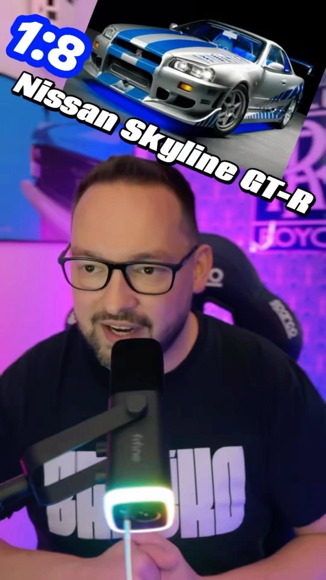 Instagram post by @daniel_hancik for DeAgostini. Caption reads: Nissan Skyline GT-R v mierke 1:8 😍
👉🏻....