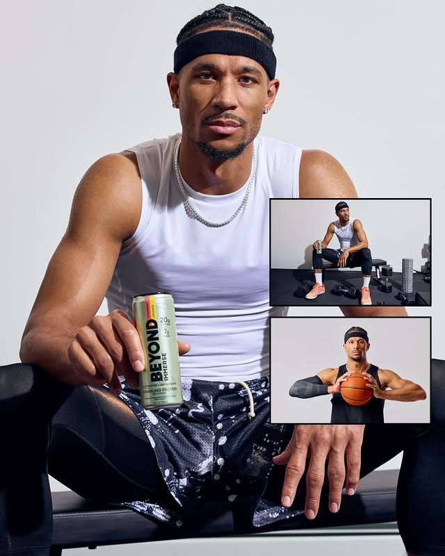 Instagram post by @jhart for Beyond Meat. Caption reads: Finals mode. 🏆 Fueling up with Beyond Immerse.....