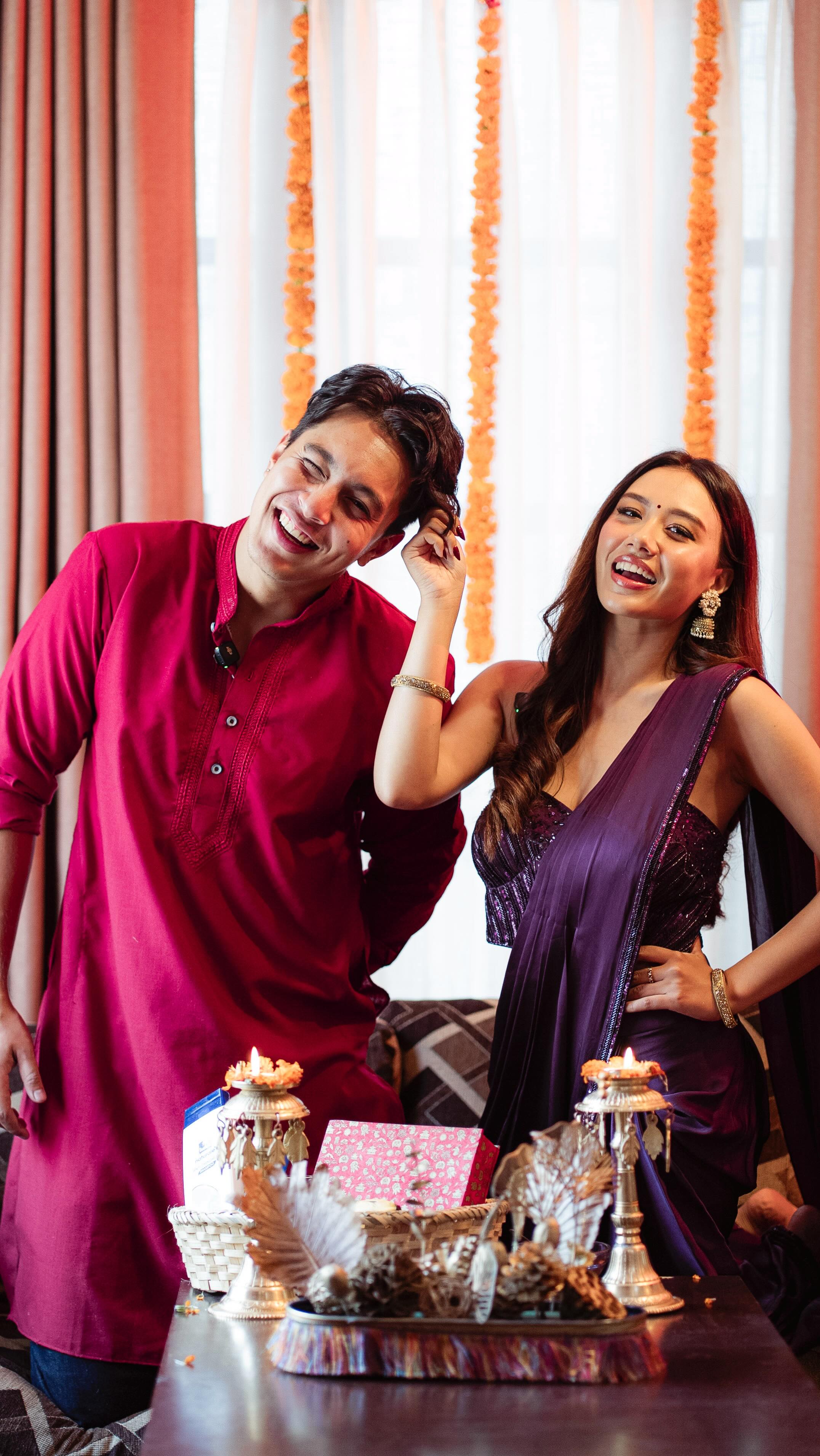 Instagram post by @roneeshma for Parachute Advansed. Caption reads: Festive szn always unlocks the best & the most....