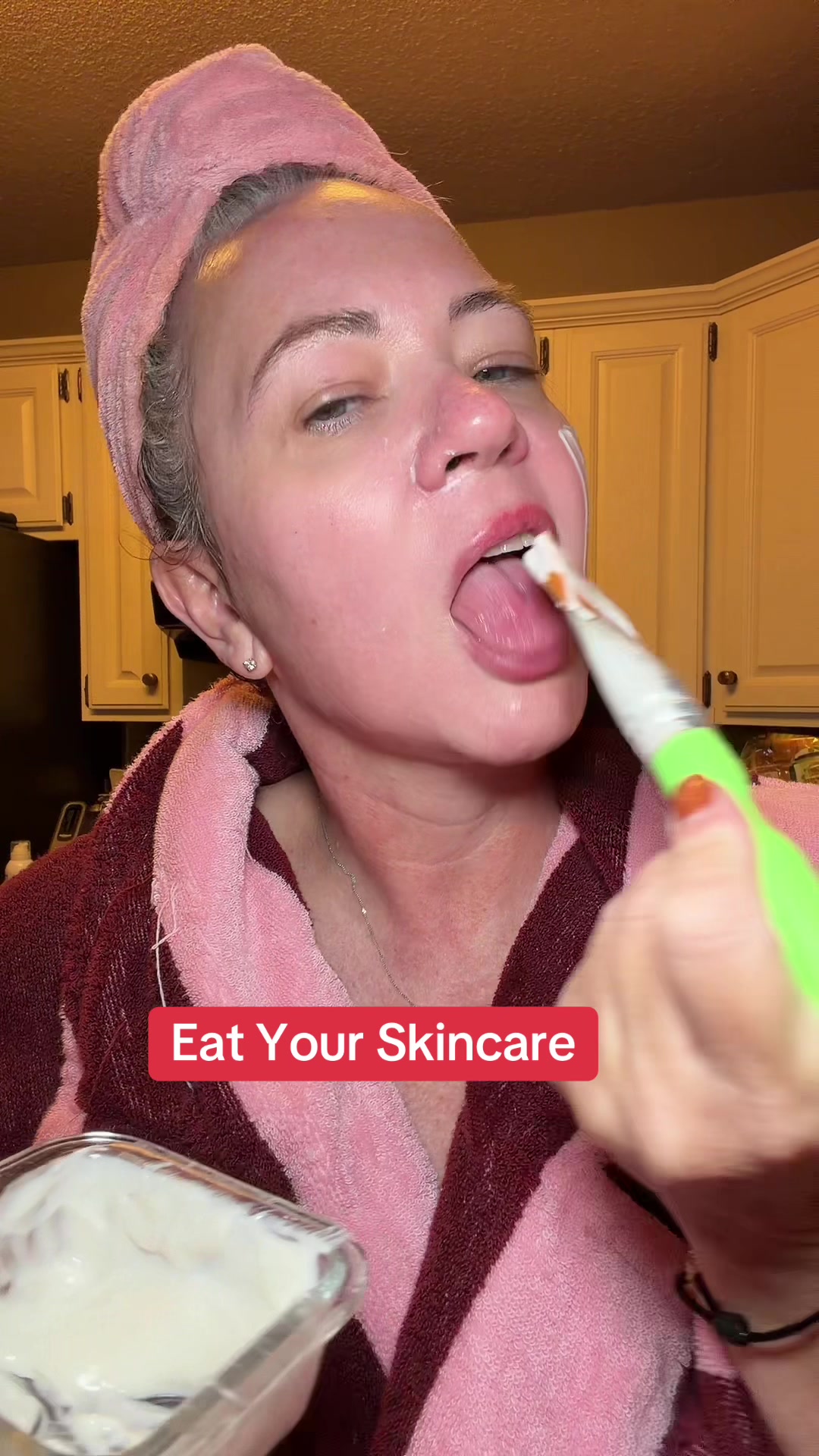 TikTok post by @southern_wellness for Akasha Superfoods. Caption reads: This mask is perfect!! @Akasha Superfoods....