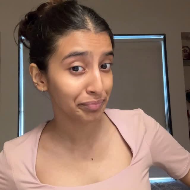 Instagram post by @tanishkaladkat for Purplle. Caption reads: Stalking girls for their skincare routine....