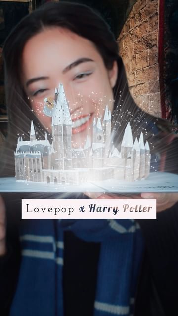 Instagram post by @magicbymikaila for Lovepop. Caption reads: [...] witches, wizards, and muggles! ⚡️#ad....