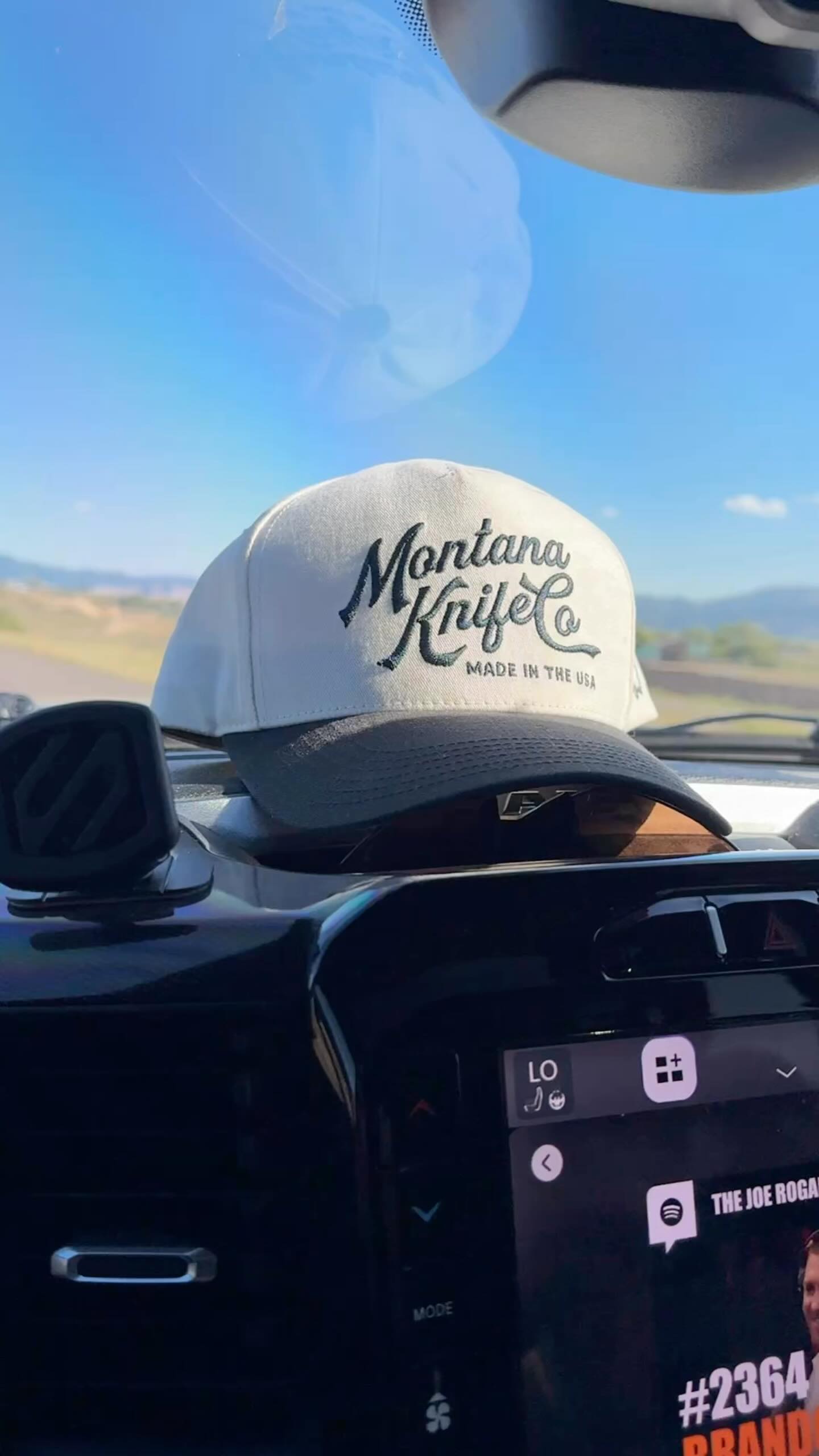 Instagram post by @brandon_horoho for Montana Knife Company. Caption reads: HOLY HELL! THREE YEARS AGO WE WERE STILL MAKING....