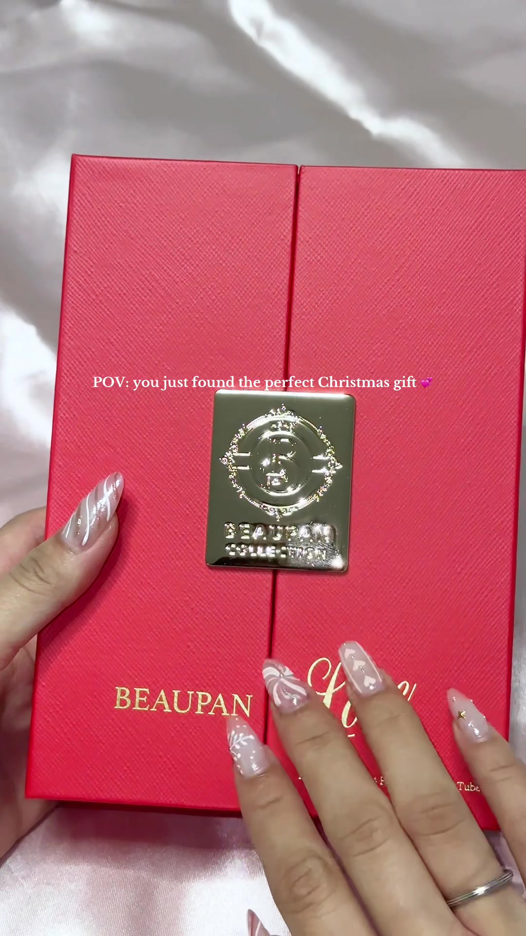 TikTok post by @n.n.d.q for Beaupan USA. Caption reads: 🎄The Christmas gift she’ll actually use 🎁 on....
