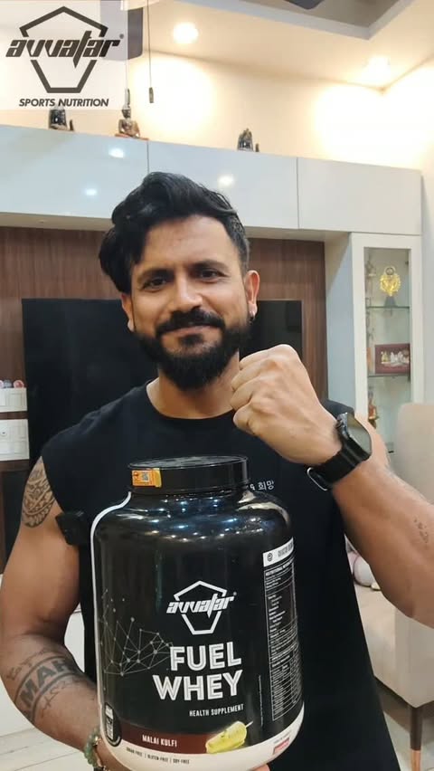 Instagram post by @thehumblebeastofficial for Avvatar Sports Nutrition. Caption reads: 💪 Stop compromising on your protein. Fuel your....