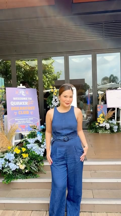 Instagram post by @samisleta for Quaker Oats. Caption reads: Had the best breakfast at the #QuakerFit Breakfast....