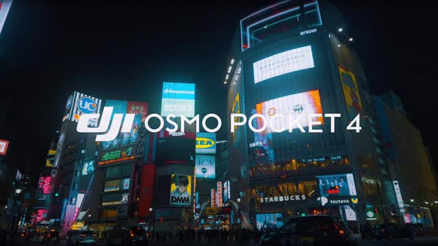 Instagram post by @japan_walker_ for DJI. Caption reads: Tokyo / 東京 The DJI Osmo Pocket 4 can capture....