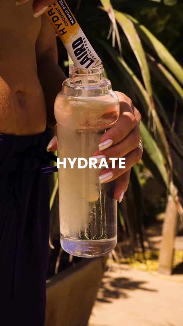 Instagram post by @gabbyreece for Laird Superfood. Caption reads: A pool day, started with caffeine and finished....