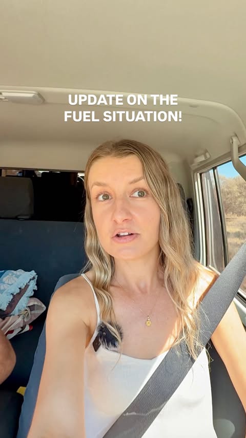 Instagram post by @our.australia.trip for ShopBack Singapore. Caption reads: With fuel now costing us $500 to fill our tank,....